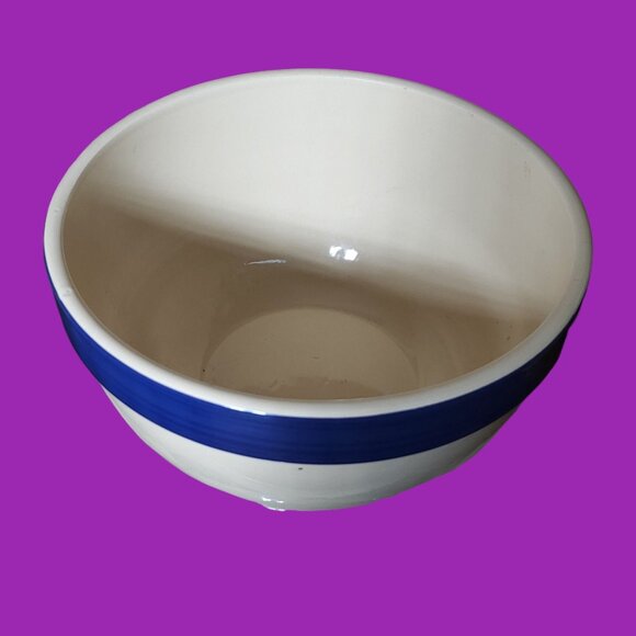 Vintage Cordon Bleu Pottery Mixing Bowl Large 9 3/4" x 5 3/4" - Picture 2 of 7